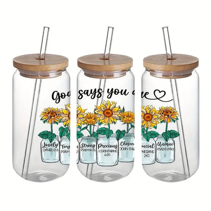 God Says You Are Unique UV DTF Mug Sticker