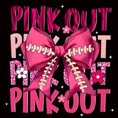 Pink Ribbon Breast Cancer Awareness Heat Transfer Sticker