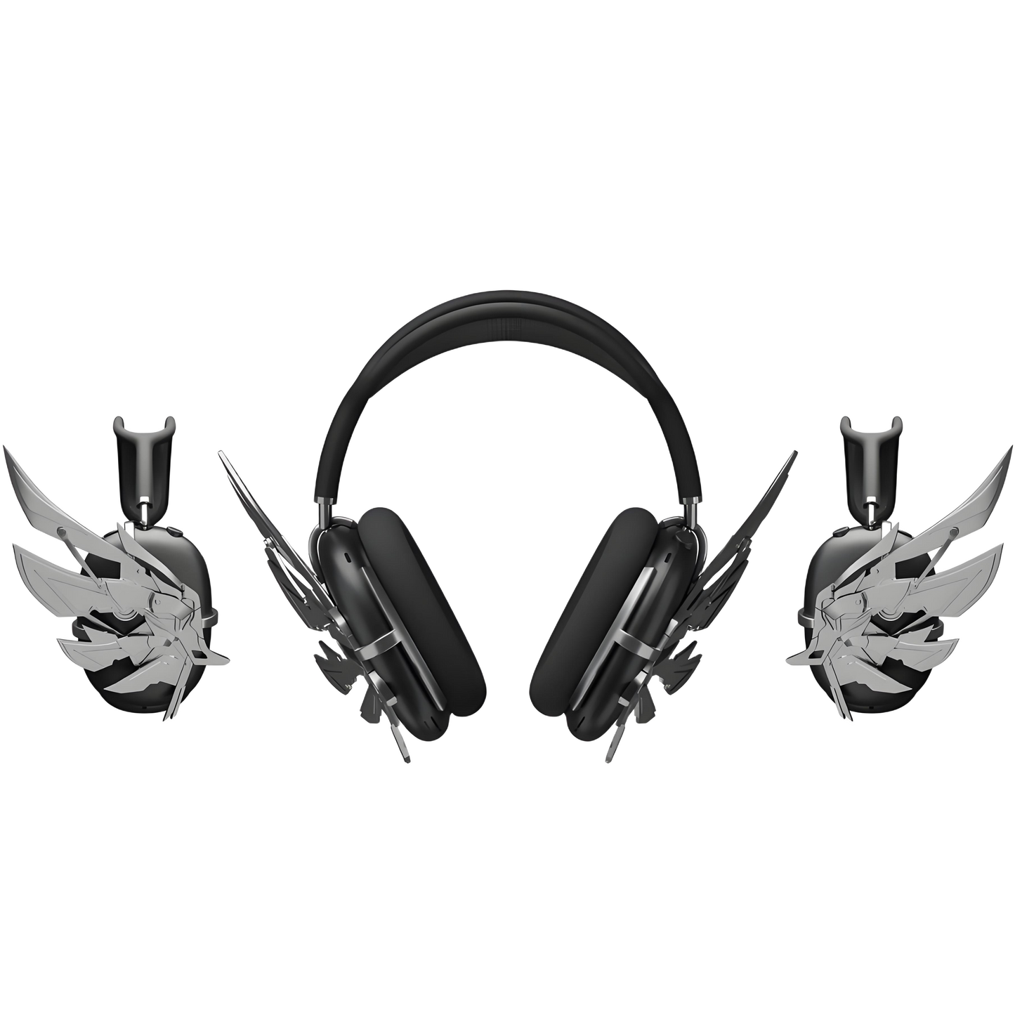 Silver Cyberpunk Headphone Airpods Max Case Covers 3D Accessories