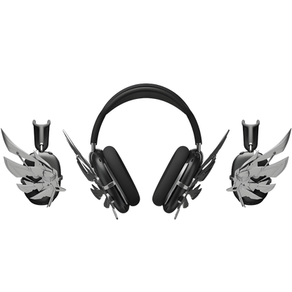 Silver Cyberpunk Headphone Airpods Max Case Covers 3D Accessories