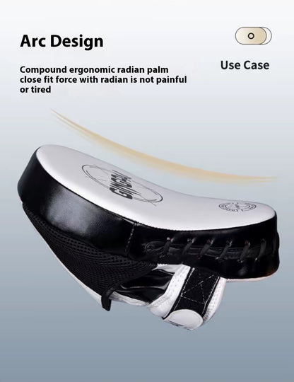 Boxing Curved Focus Punching Mitts- Leatherette Training Hand Pads（single）