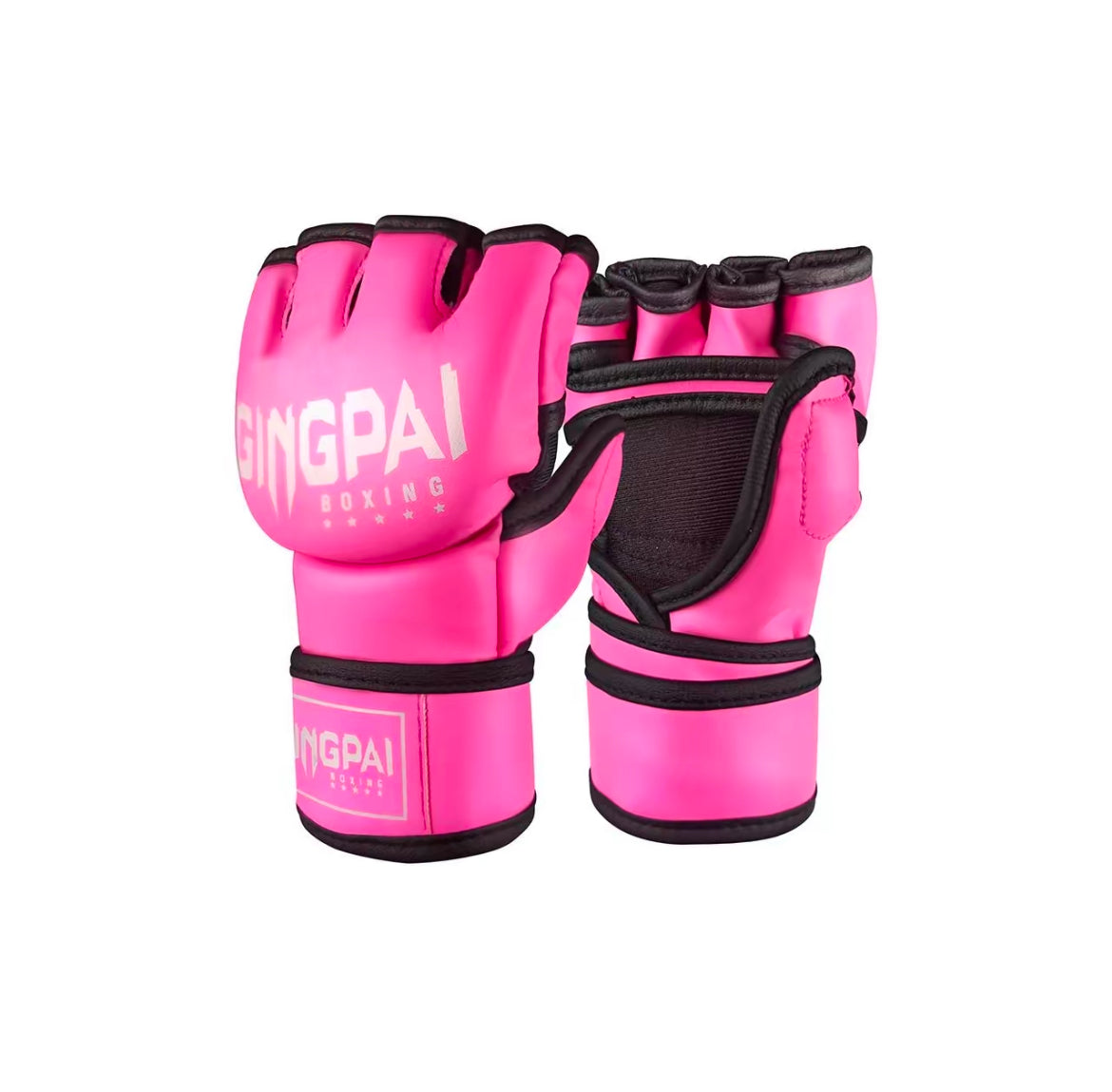 Open Palm Training Gloves for Grappling, Kickboxing, Muay Thai, Light Sparring, Youth Self-Defense, Heavy Bag Workouts – Durable Synthetic Leather with Wrist Support