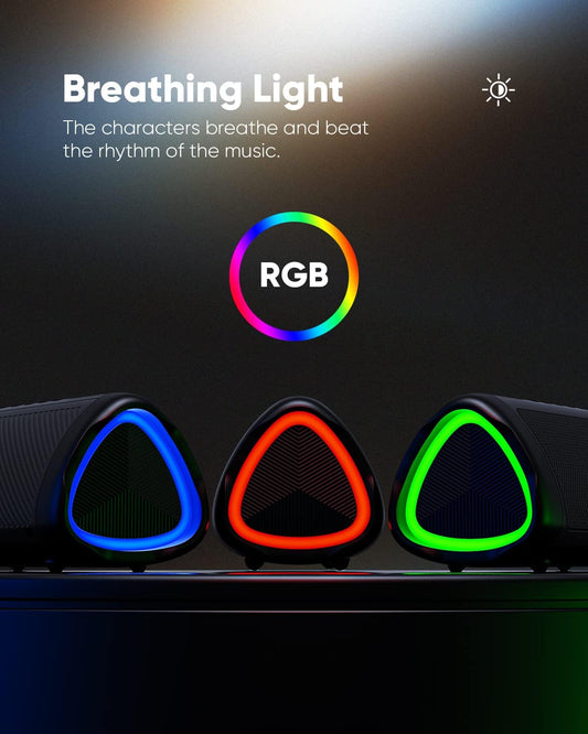Bluetooth Speaker with HD Sound, Portable Wireless, IPX5 Waterproof, Up to 20H Playtime, TWS Pairing, BT5.3, for Home/Party/Outdoor/Beach, Electronic Gadgets, Birthday Gift
