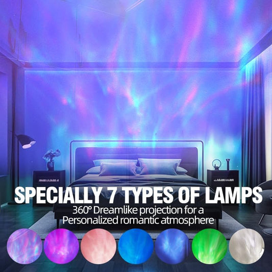 Northern Lights Projector, Night light projector for bedroom Built-in Bluetooth Speaker, White Noise, Shell Night Light for Room Decor/Gift for Kids/Party/Music/Relaxation/Birthday